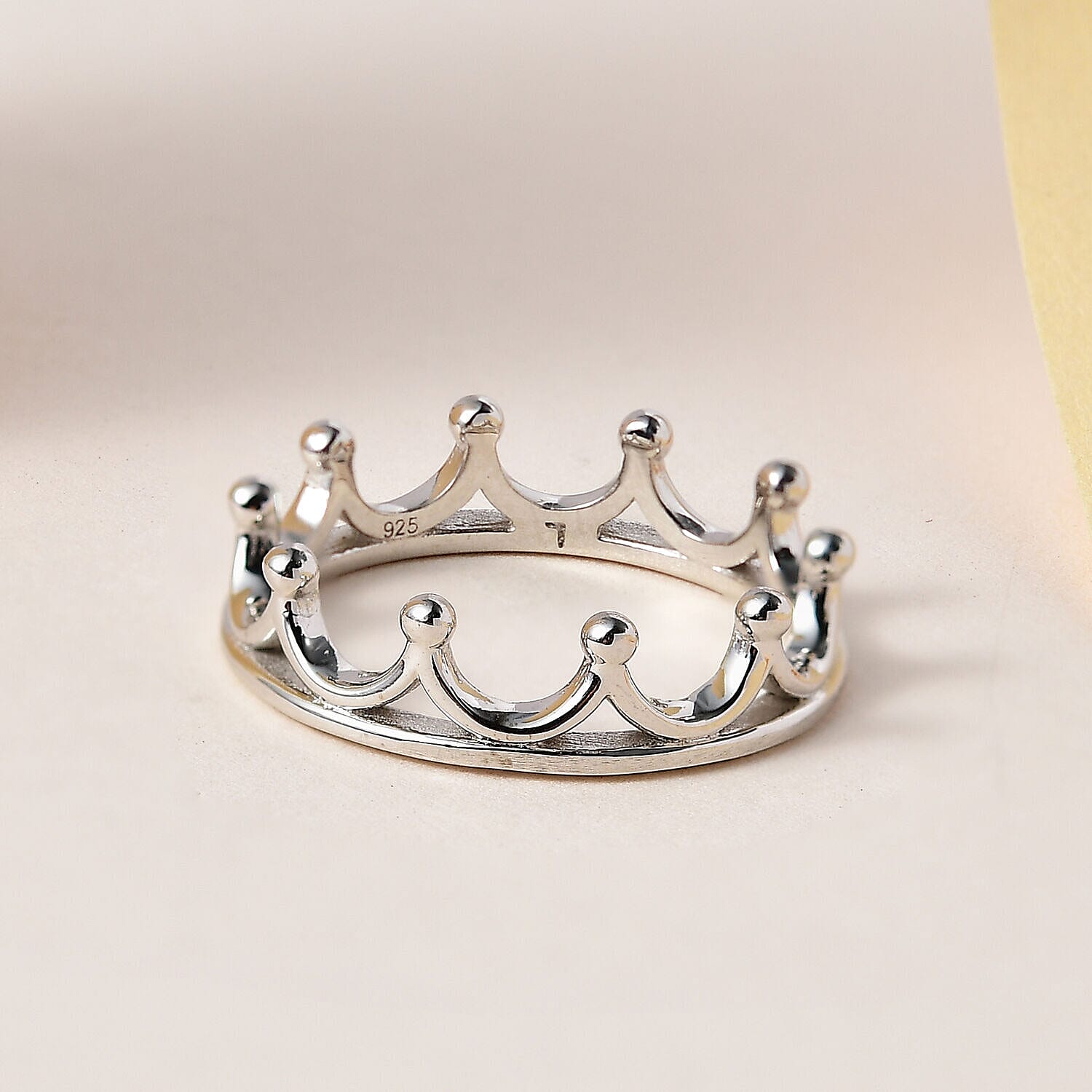 Crown Ring in Sterling Silver
