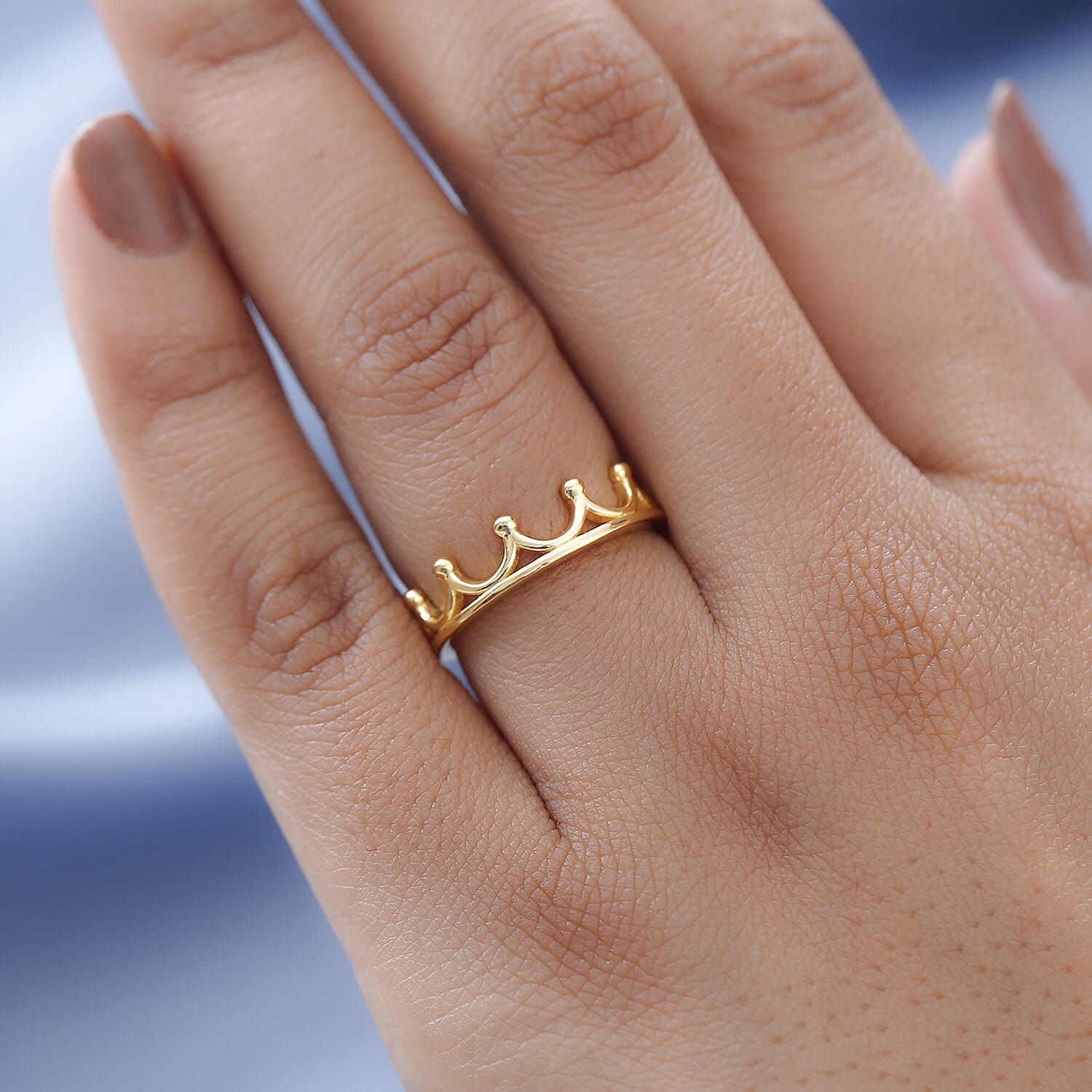 Crown Ring in Sterling Silver