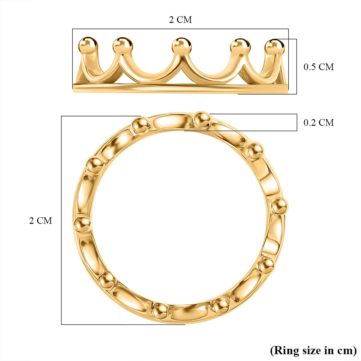 Crown Ring in Sterling Silver