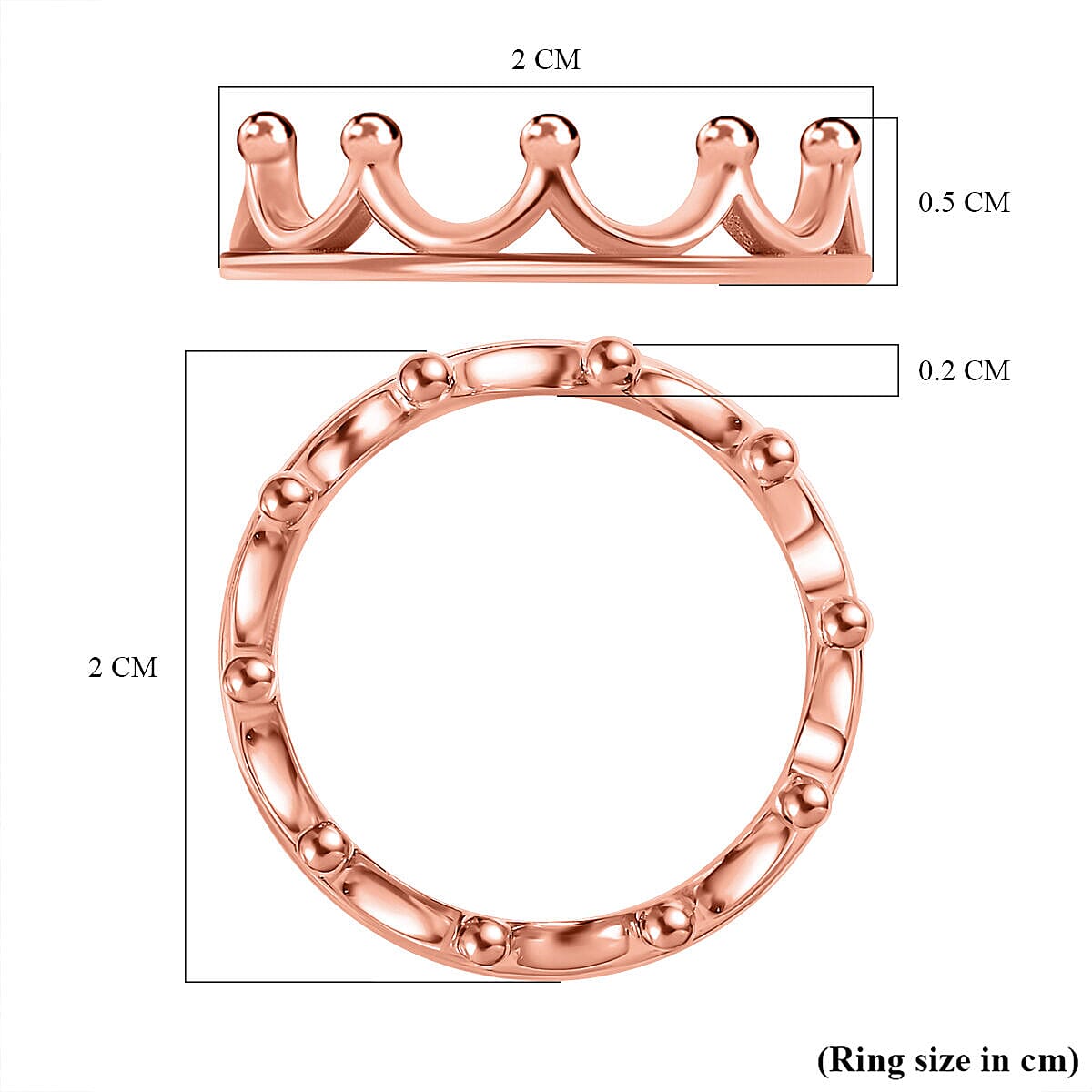 Crown Ring in Sterling Silver