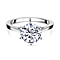 Moissanite Solitaire Ring in Sterling Silver 2.00 ct 1.767 Ct.