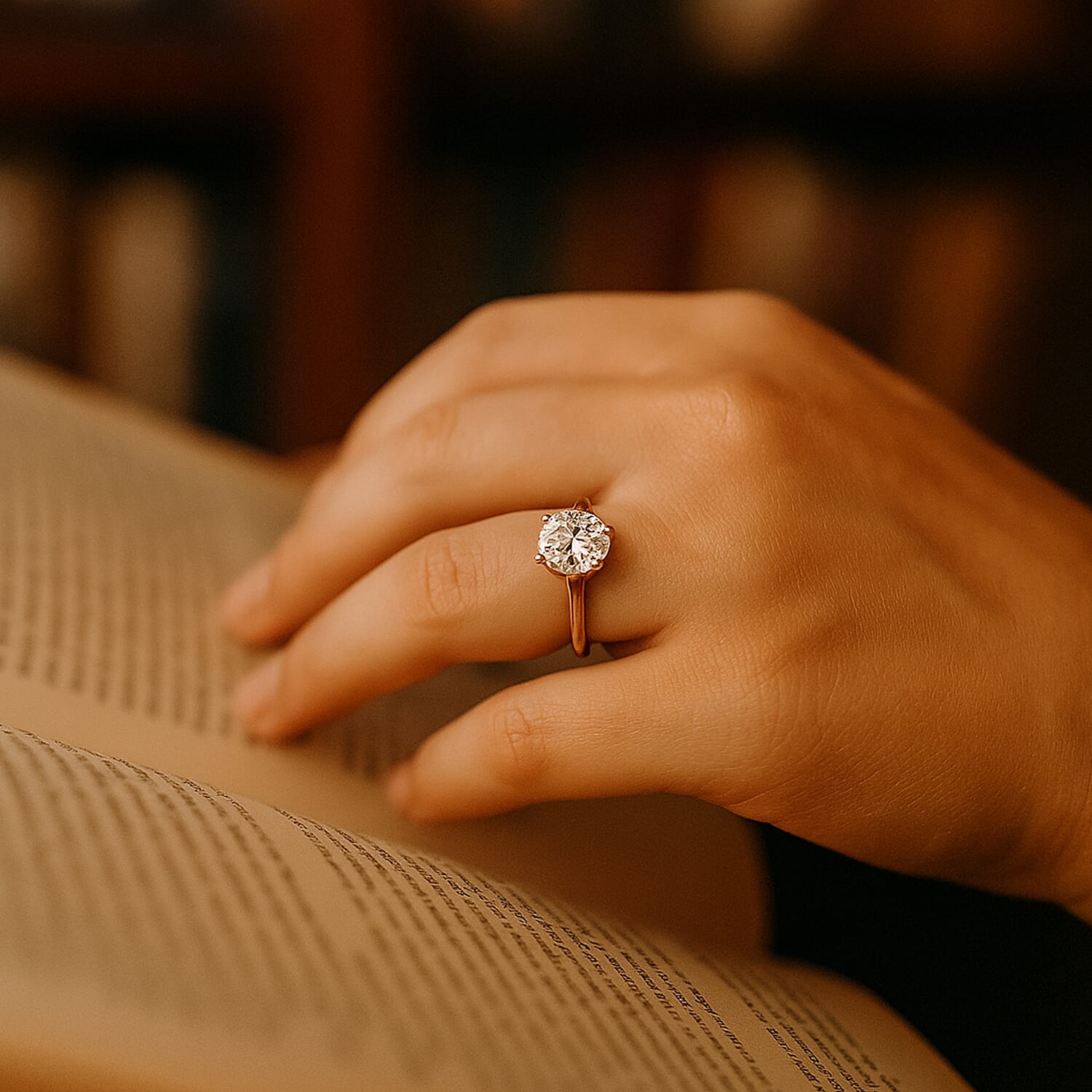 Moissanite Solitaire Ring in Sterling Silver 2.00 ct 1.767 Ct.