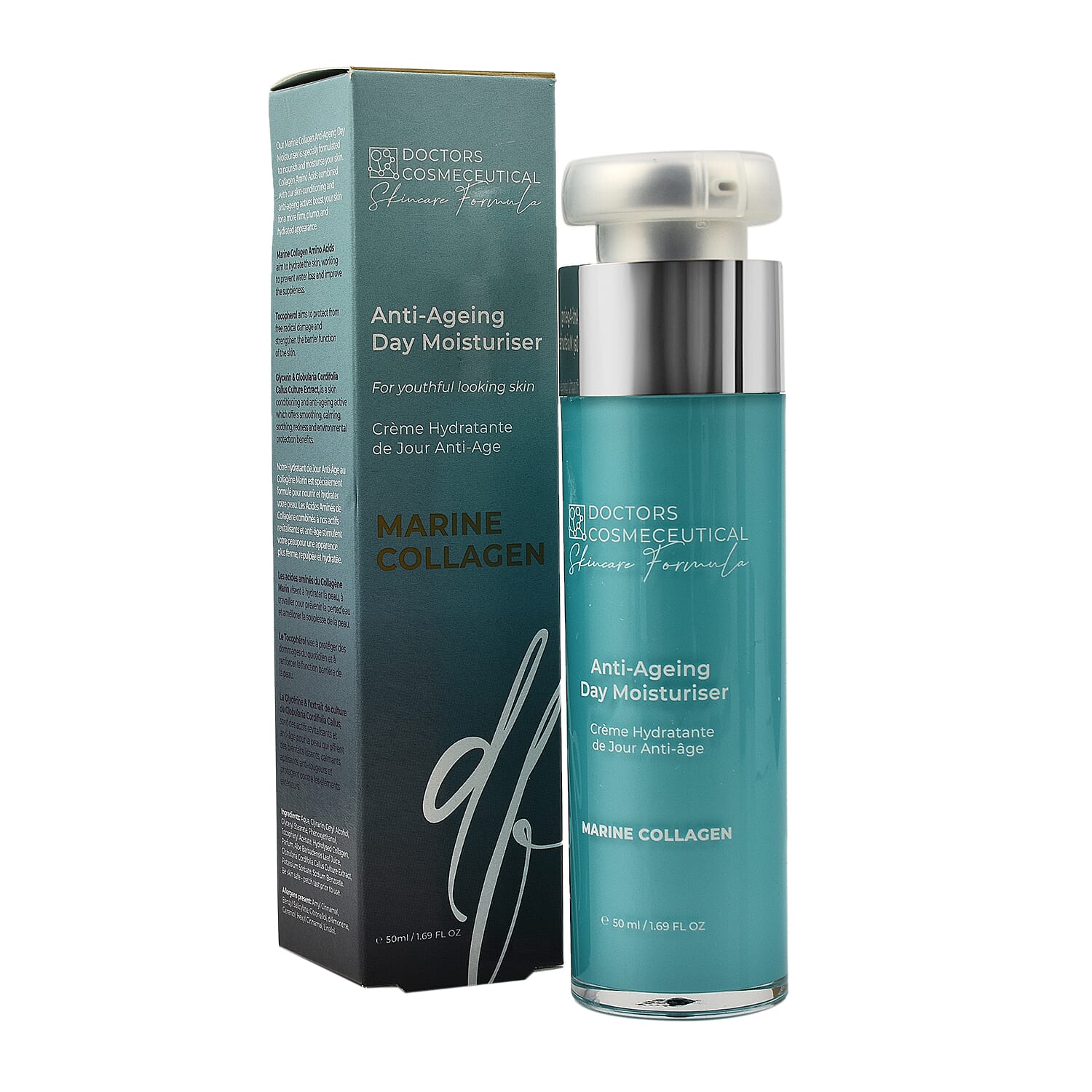 Set of 2 - Doctors Formula- Marine Collagen Anti-Ageing Day Moisturiser and Restoring Night Duo