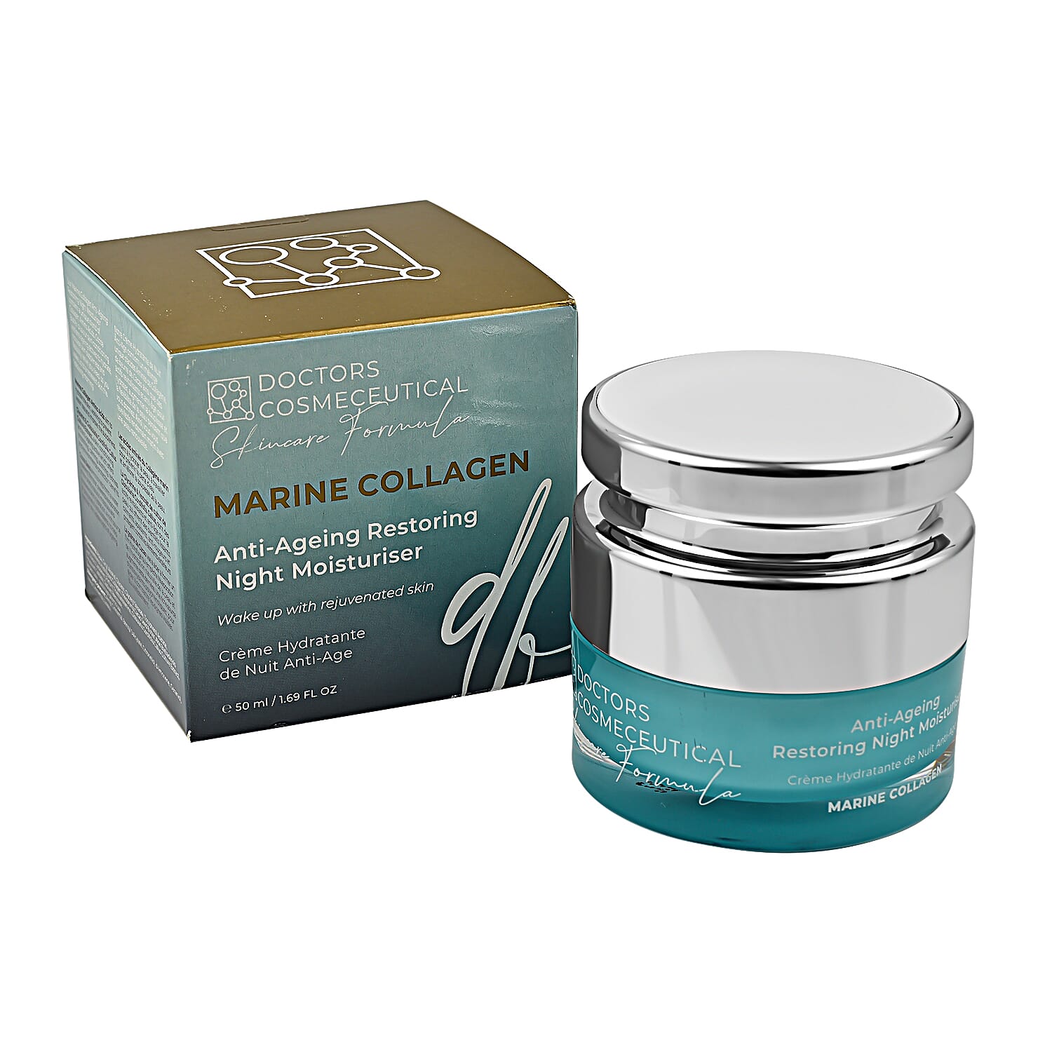 Set of 2 - Doctors Formula- Marine Collagen Anti-Ageing Day Moisturiser and Restoring Night Duo