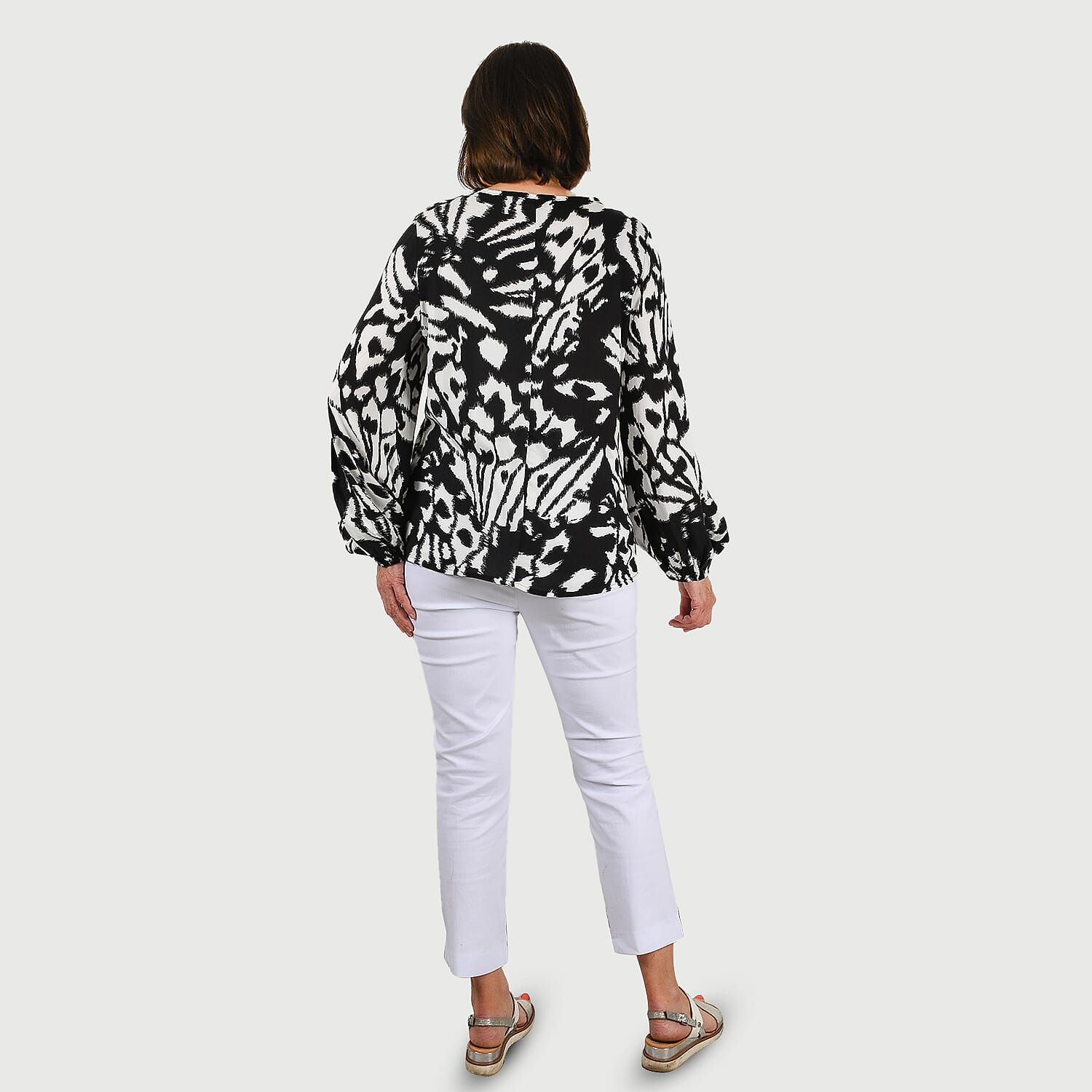 Emma Stretchable Bengaline Trousers (Size 12) - Classic White