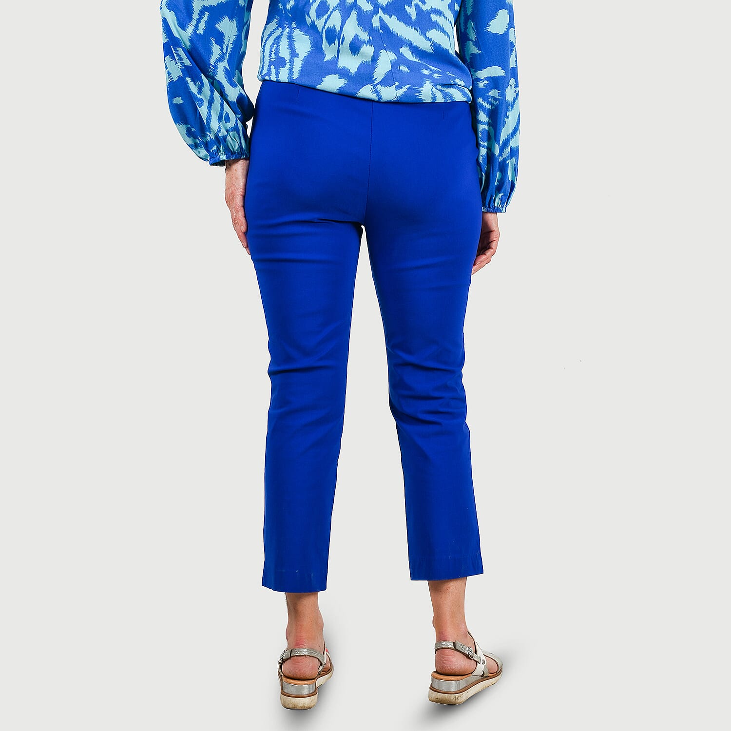 Emma Stretchable Bengaline Trousers (Size 12) - Classic White