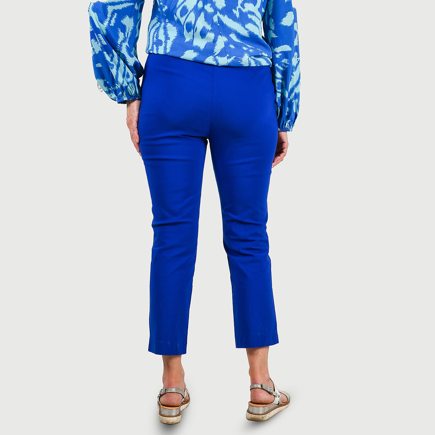 Emma Stretchable Bengaline Trousers (Size 12) - Classic White