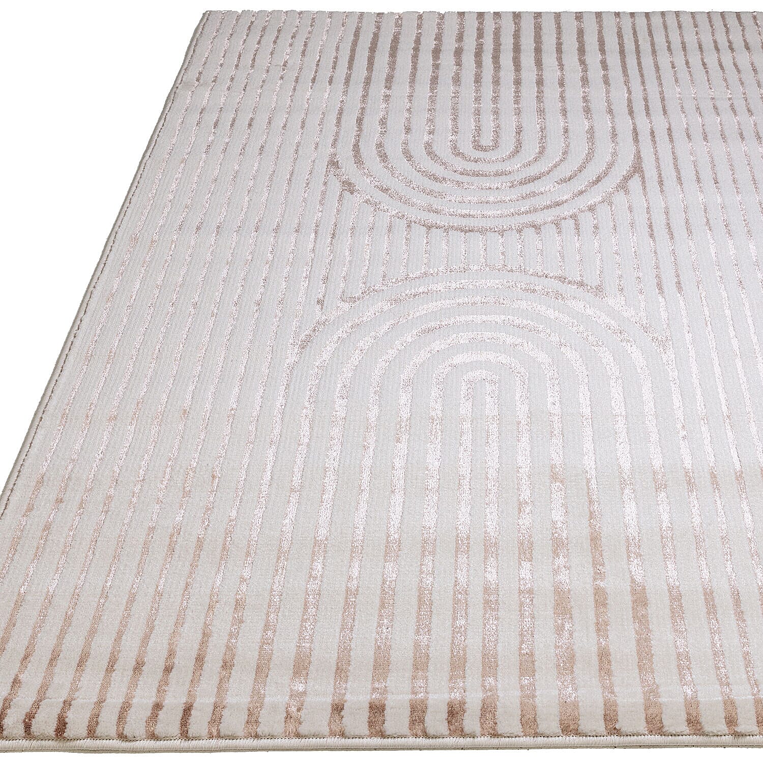 Geometric Pattern Decor Magenta Rug (Size 210x150 cm)