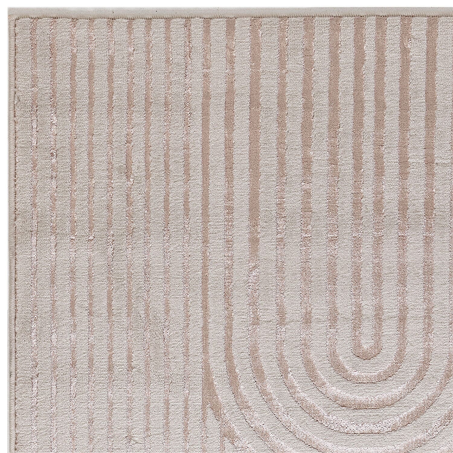 Geometric Pattern Decor Magenta Rug (Size 210x150 cm)