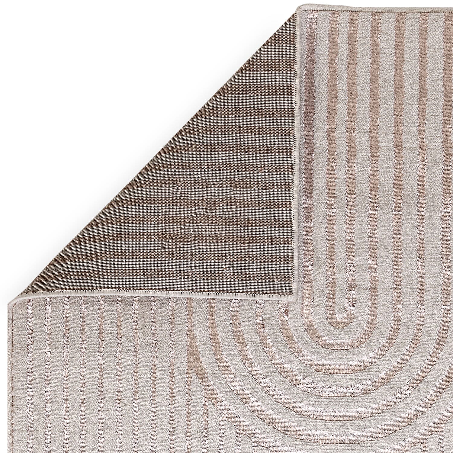 Geometric Pattern Decor Magenta Rug (Size 210x150 cm)