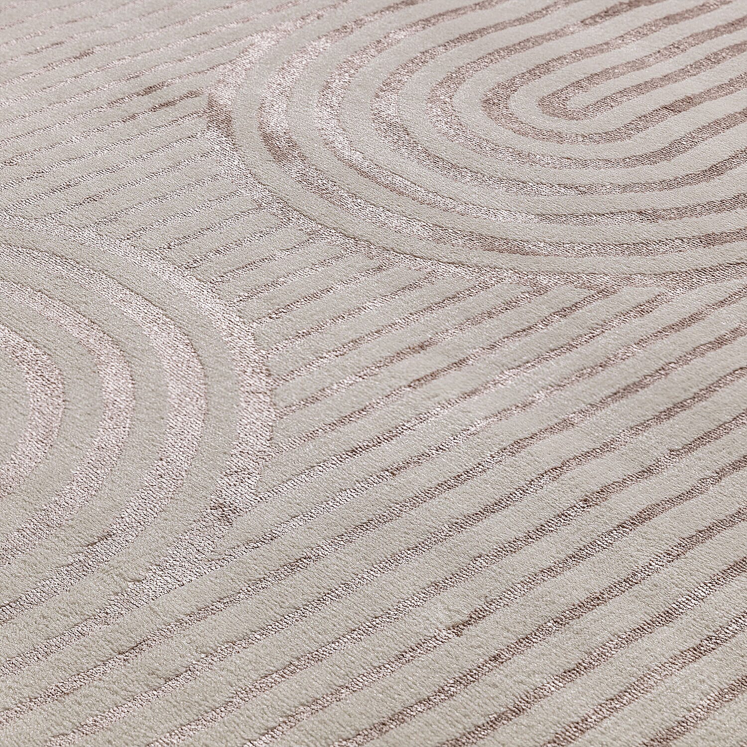 Geometric Pattern Decor Magenta Rug (Size 210x150 cm)