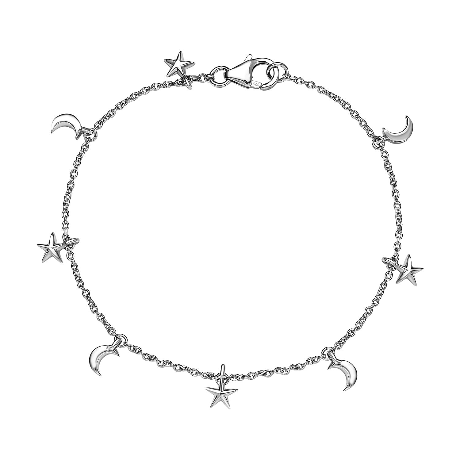 Sterling Silver Fancy Bracelet (Size - 7.5)