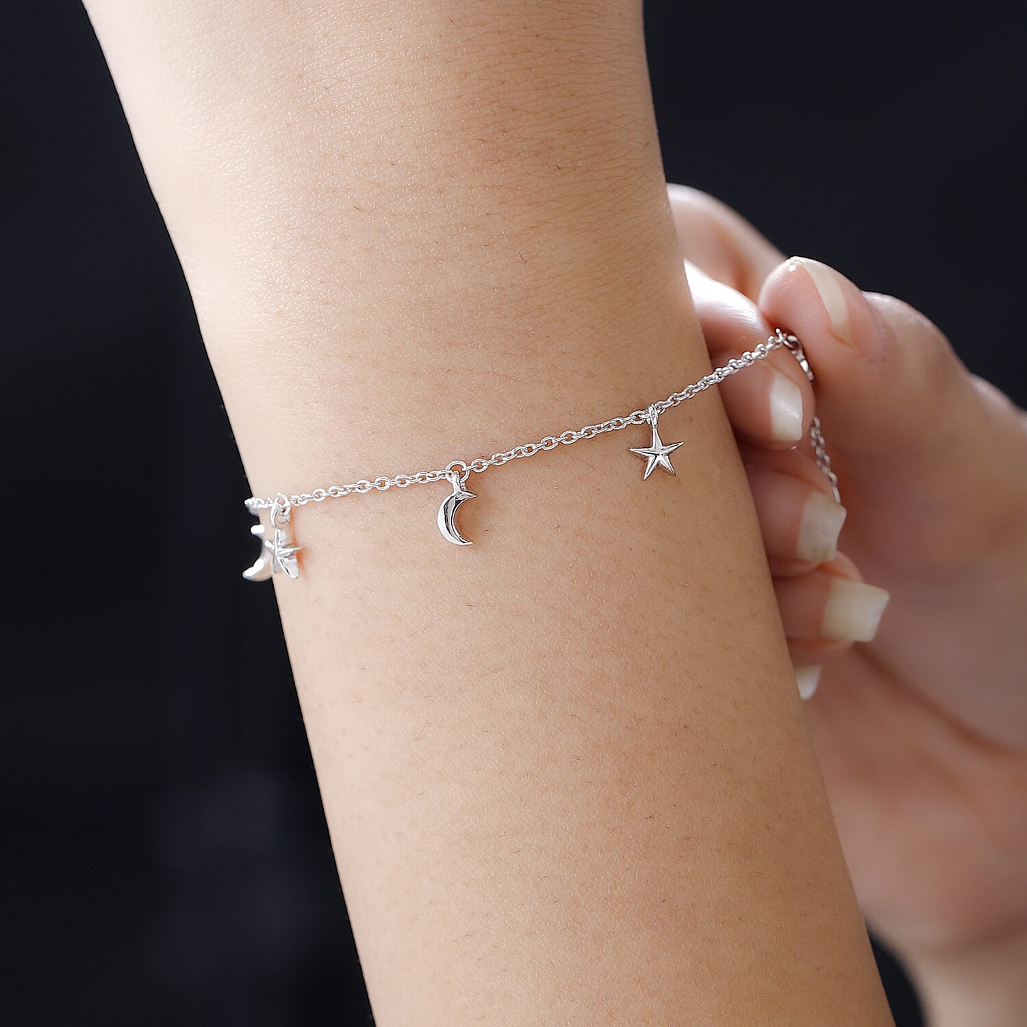 Sterling Silver Fancy Bracelet (Size - 7.5)