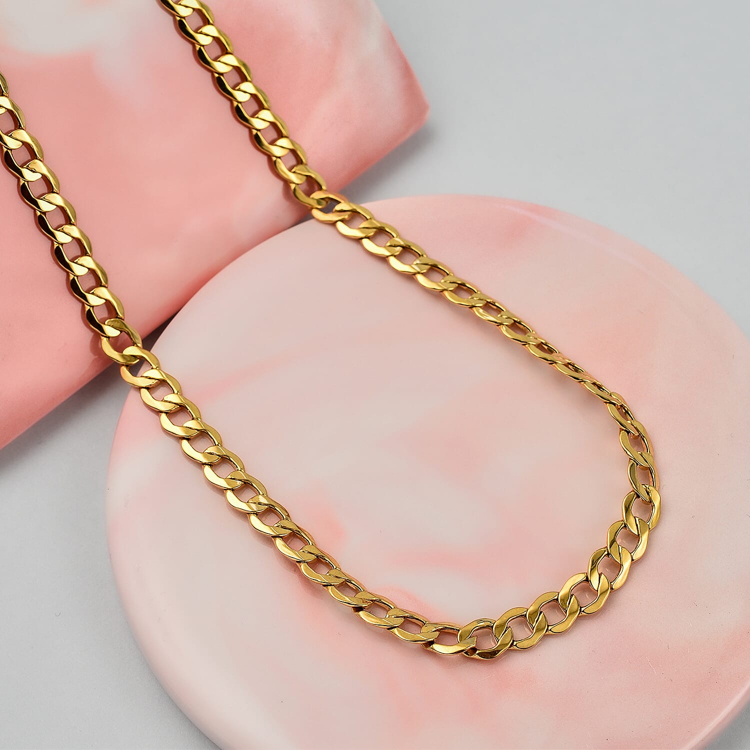 Italian Made Closeout Deal - 18K Yellow Gold Curb Necklace (Size - 18), Gold Wt. 10.30 Gms