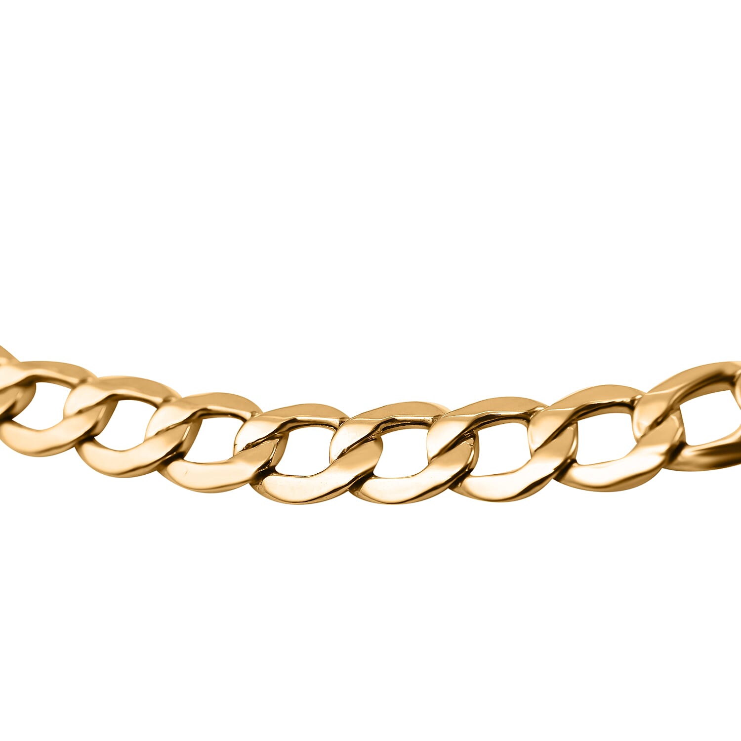 Italian Made Closeout Deal - 18K Yellow Gold Curb Necklace (Size - 18), Gold Wt. 10.30 Gms