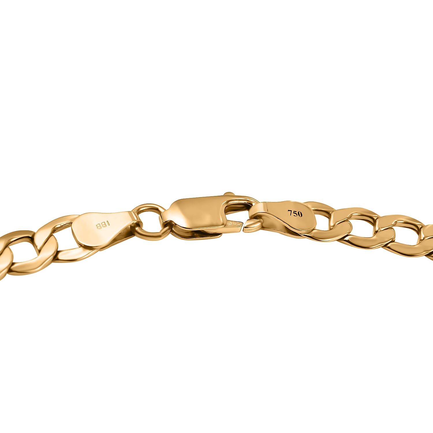 Italian Made Closeout Deal - 18K Yellow Gold Curb Necklace (Size - 18), Gold Wt. 10.30 Gms