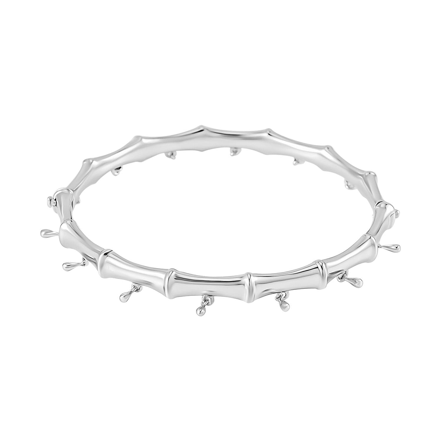 Sterling silver clearance bamboo bracelet