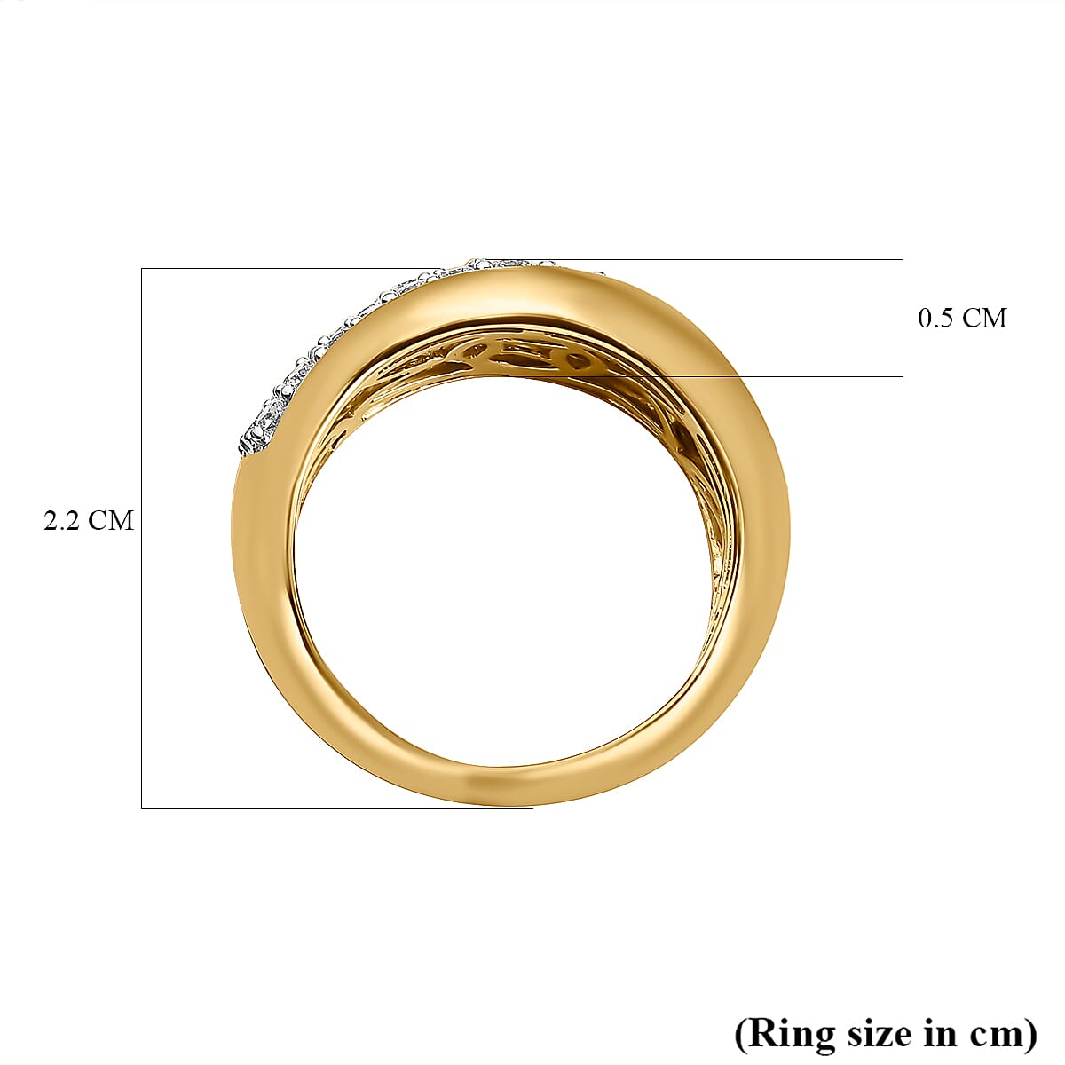 14K Yellow Gold  SI2   White Diamond  SI1 - SI2 Ring 0.99 ct,  Gold Wt. 5.8 Gms  0.994  Ct.