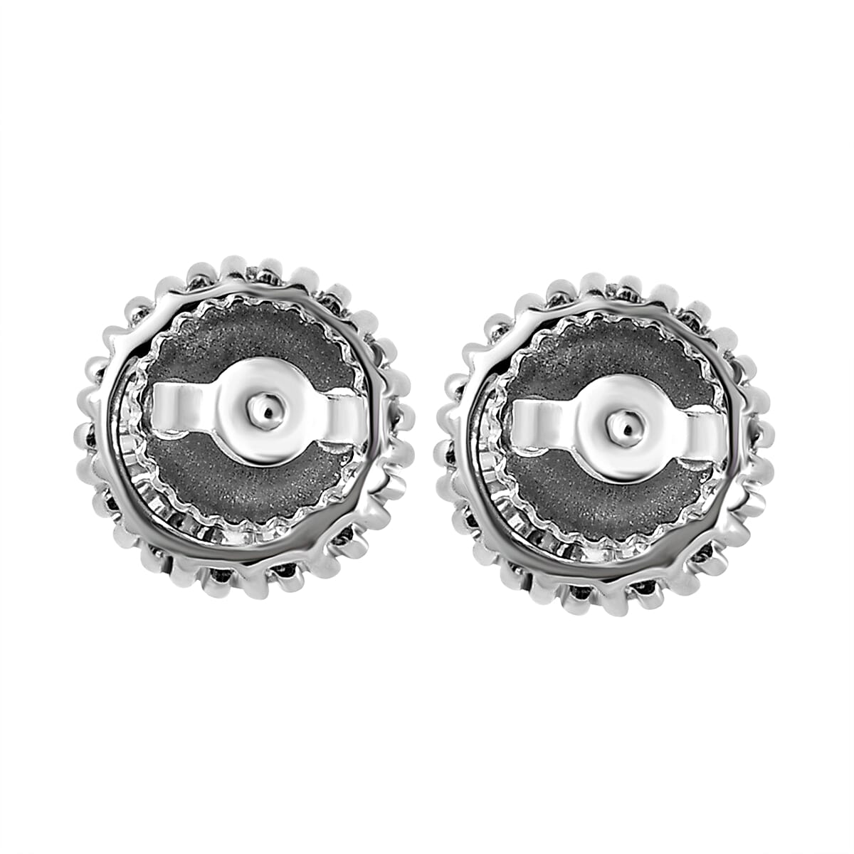 900 Platinum AAA Zambian Emerald and Diamond (SI - G-H) Stud Earrings 1.36 Ct