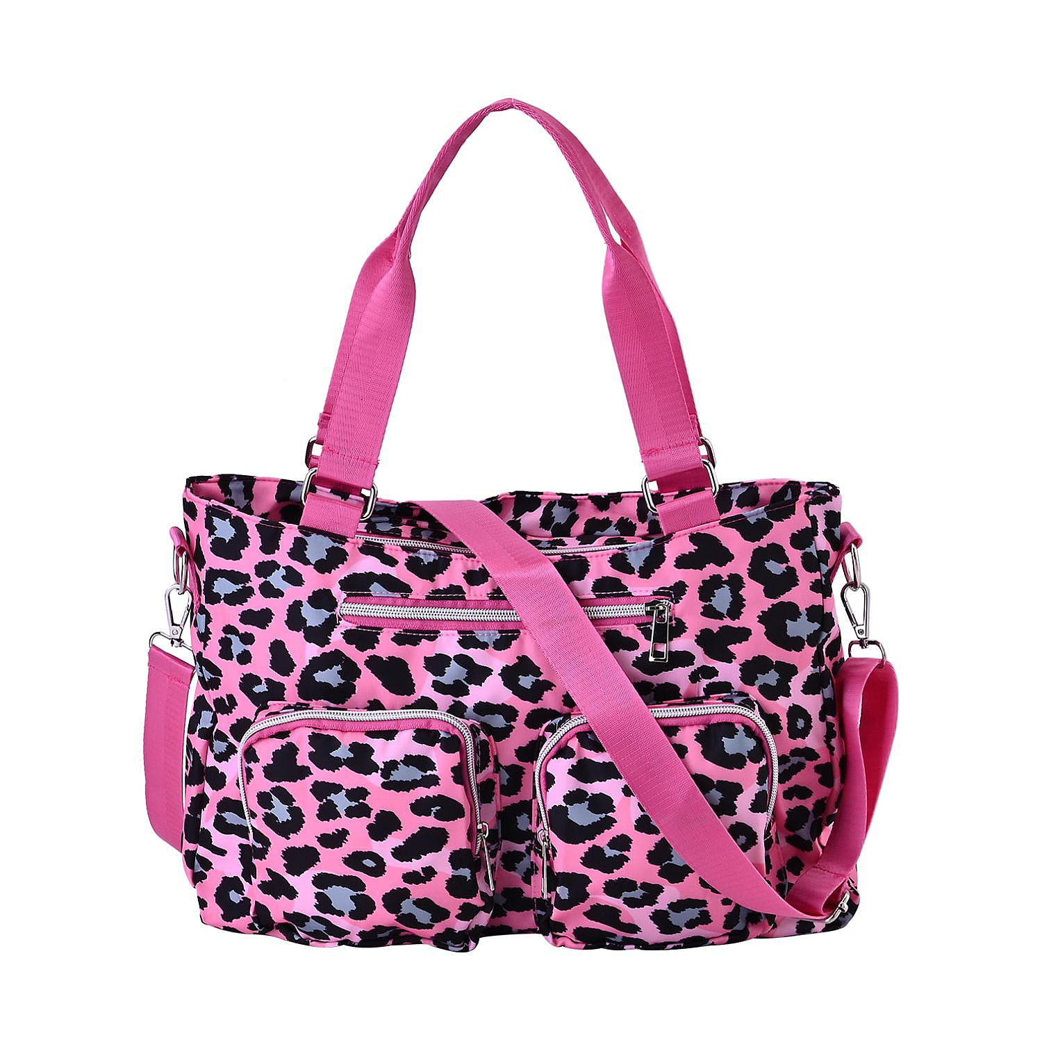 Leopard Print Crossbody Bag (Size 37x10x27 cm)