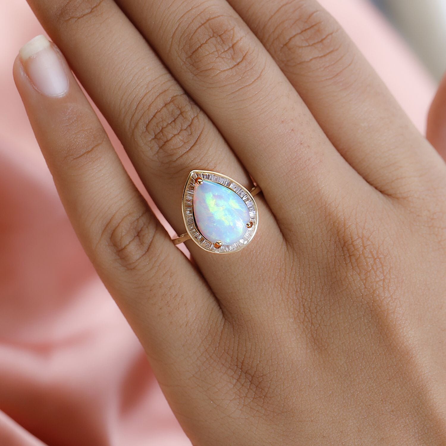 Ethiopian Wello Opal & Tanzinite Ring purchases in 925SS. SIZE 10. Like New!!