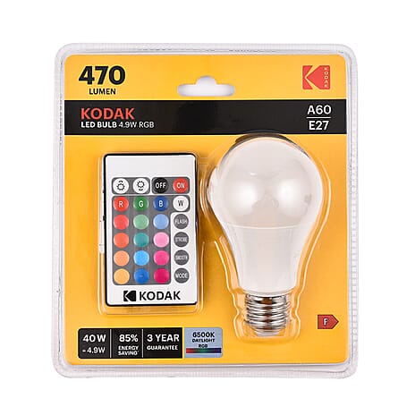 KODAK 4.9W Energy Saving LED Smart Bulb with Remote