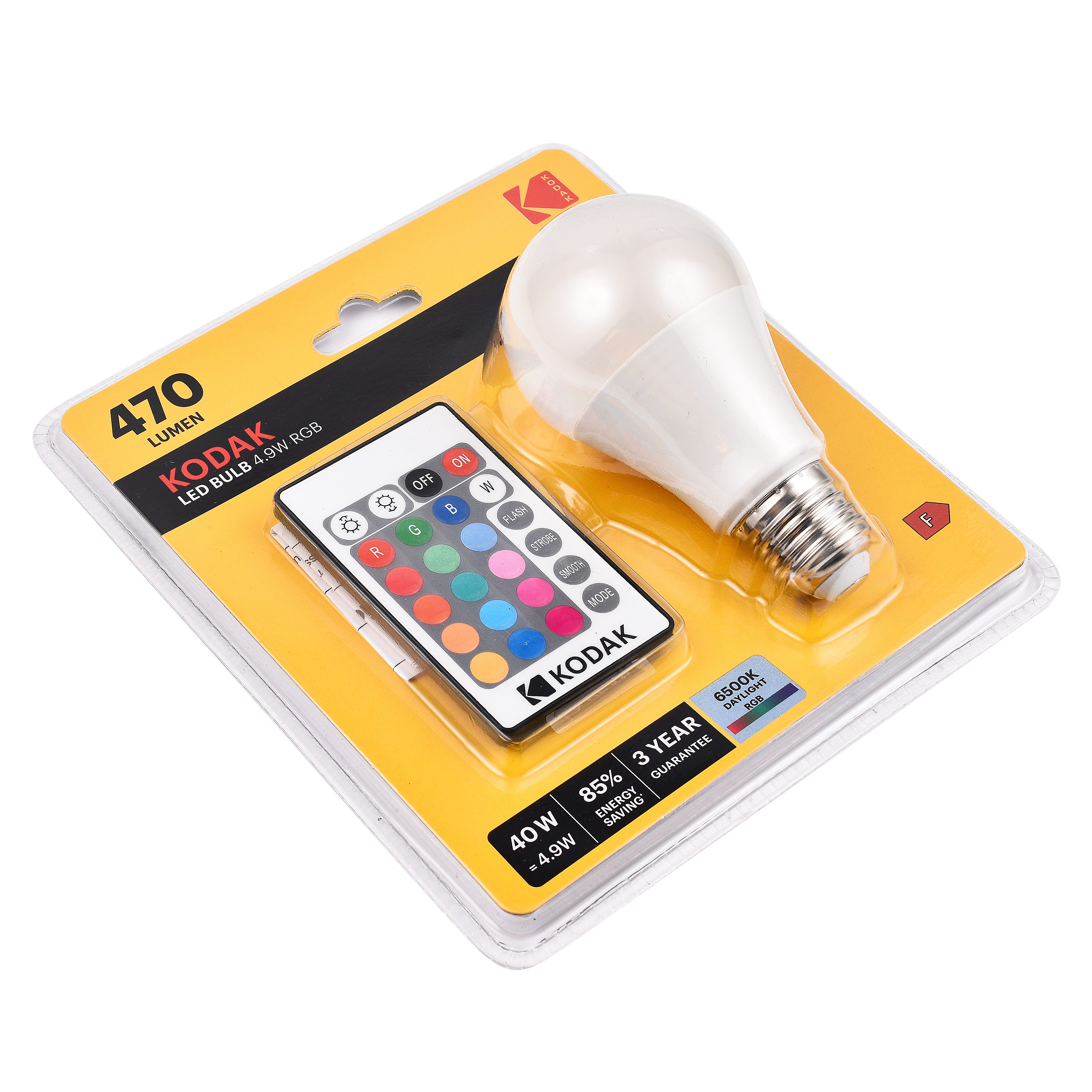 KODAK 4.9W Energy Saving LED Smart Bulb with Remote