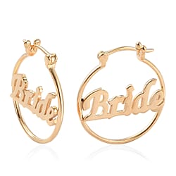 Earrings (with Clasp) in Rose Gold Tone