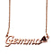 Mozambique Garnet Necklace (Size 18-2 Inch Ext.) in Rose Gold Tone