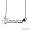 Mozambique Garnet Necklace Size 18 with 2 inch Extender in Silver Tone