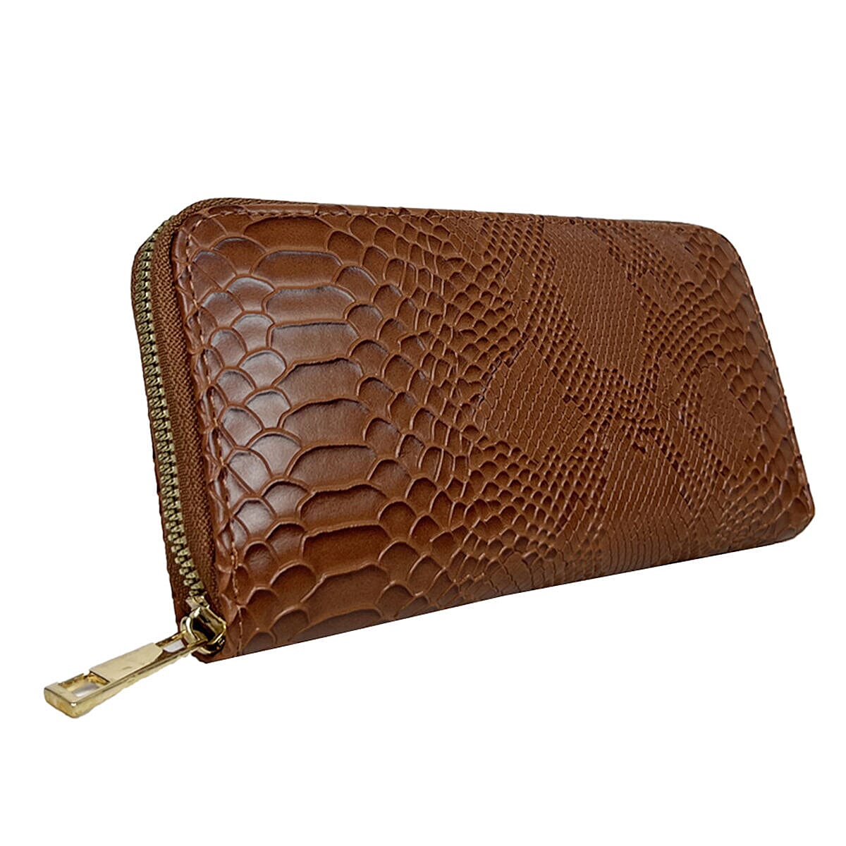 Closeout Deal - Set of 2 - Snake Pattern Zip Around Wallet - Multi