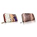 Set of 2 - Snake Pattern Zip Around Wallet (Size 19x10x3 cm) - Brown