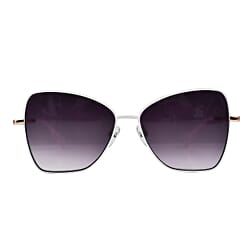 united colors of benetton - Womens White Butterfly Sunglasses - White