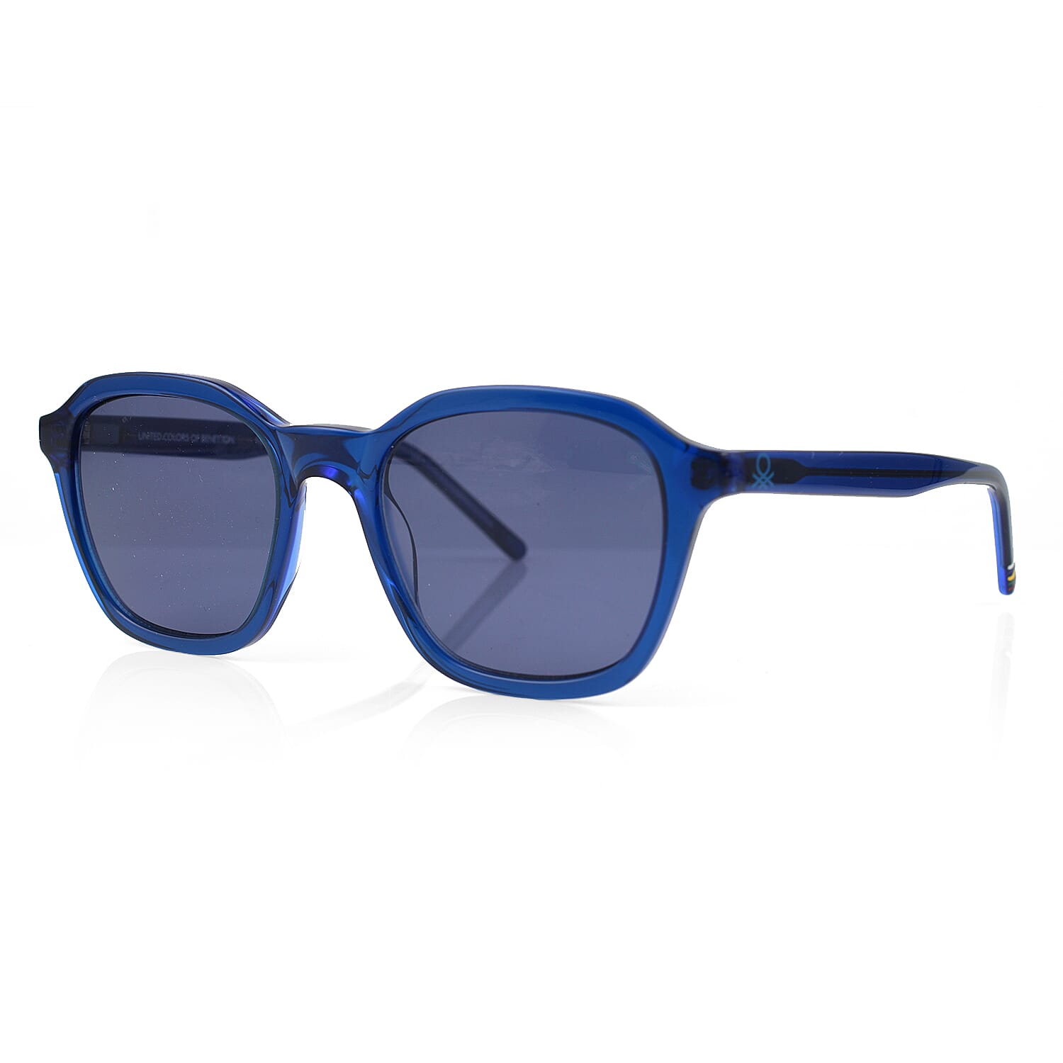 United Colors of Benetton - Unisex Square Sunglasses - Blue