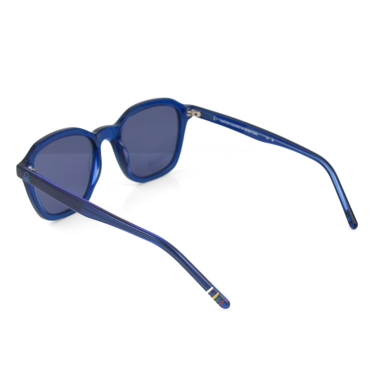 United Colors of Benetton - Unisex Square Sunglasses - Blue