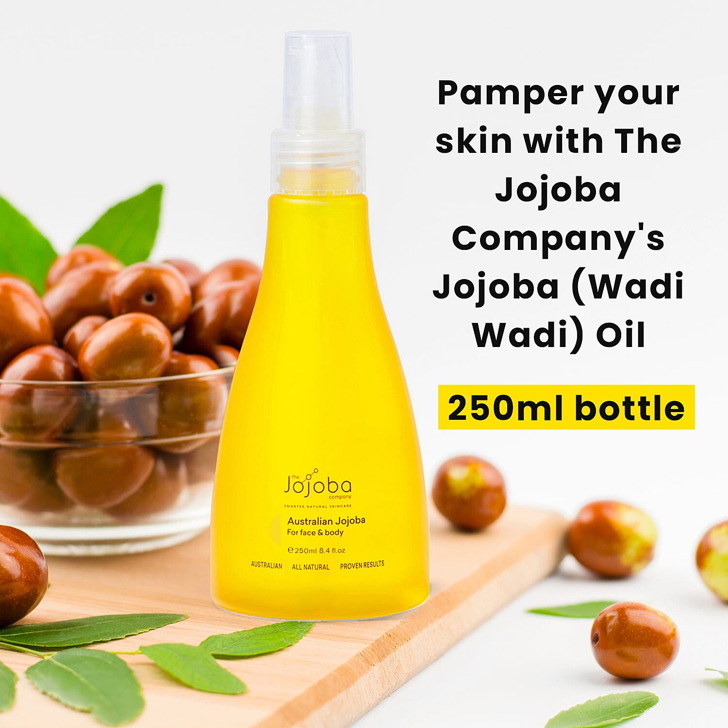 EXCLUSIVE SIZE - The Jojoba Company - Jojoba Wadi Wadi Wax Ester - 250ml