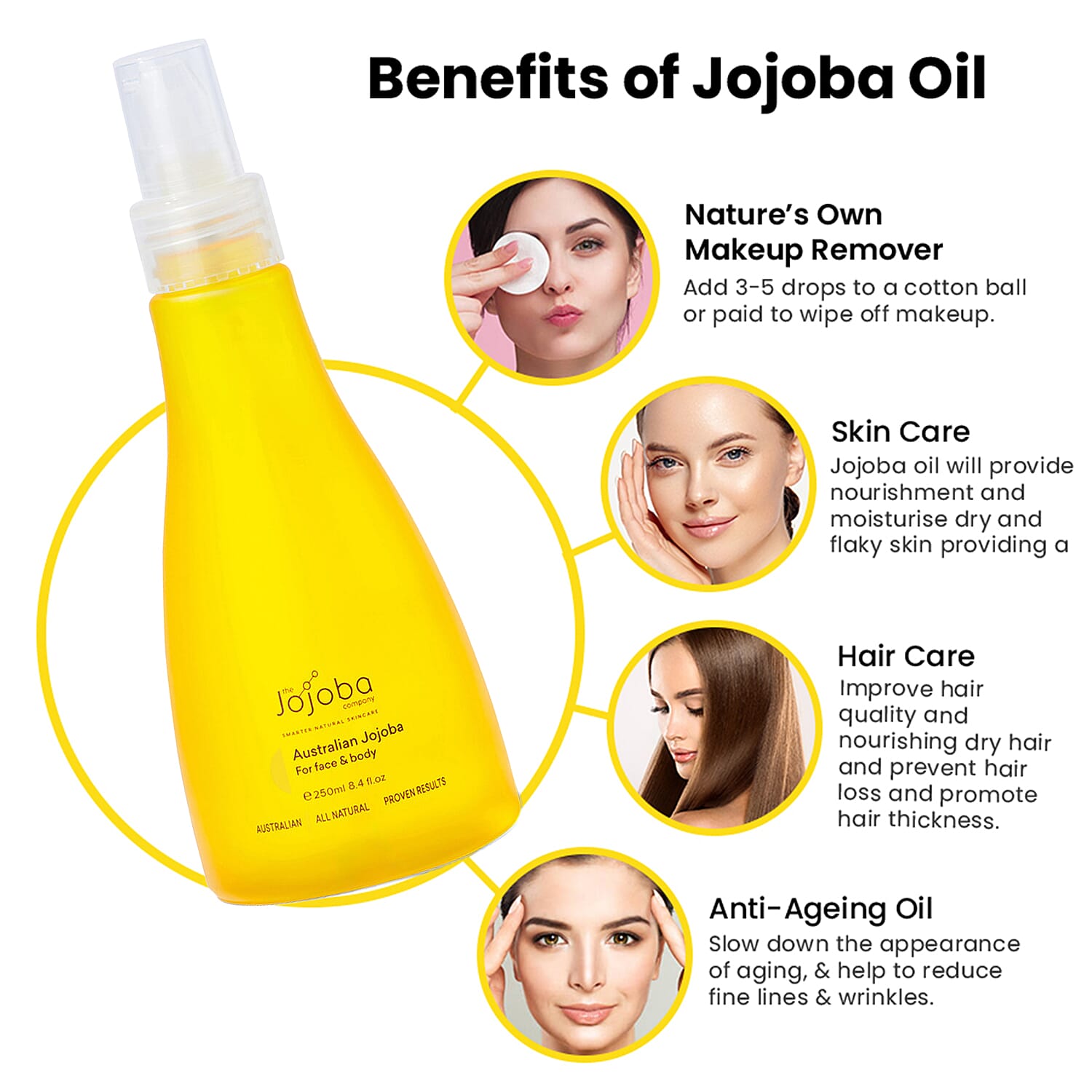 EXCLUSIVE SIZE - The Jojoba Company - Jojoba Wadi Wadi Wax Ester - 250ml