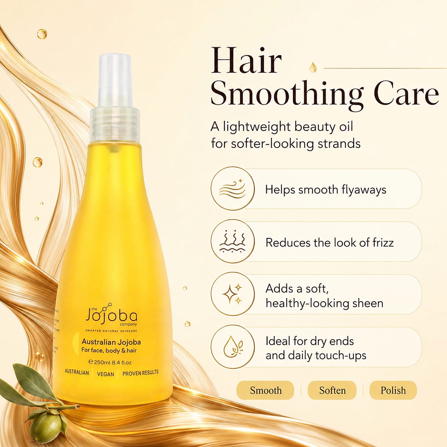 The Jojoba Company - Jojoba Wadi Wadi Wax Ester - 250ml - EXCLUSIVE SIZE - VEGAN FRIENDLY