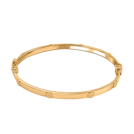 Maestro Collection - Designer Inspired 9K Yellow Gold Bangle (Size 7)