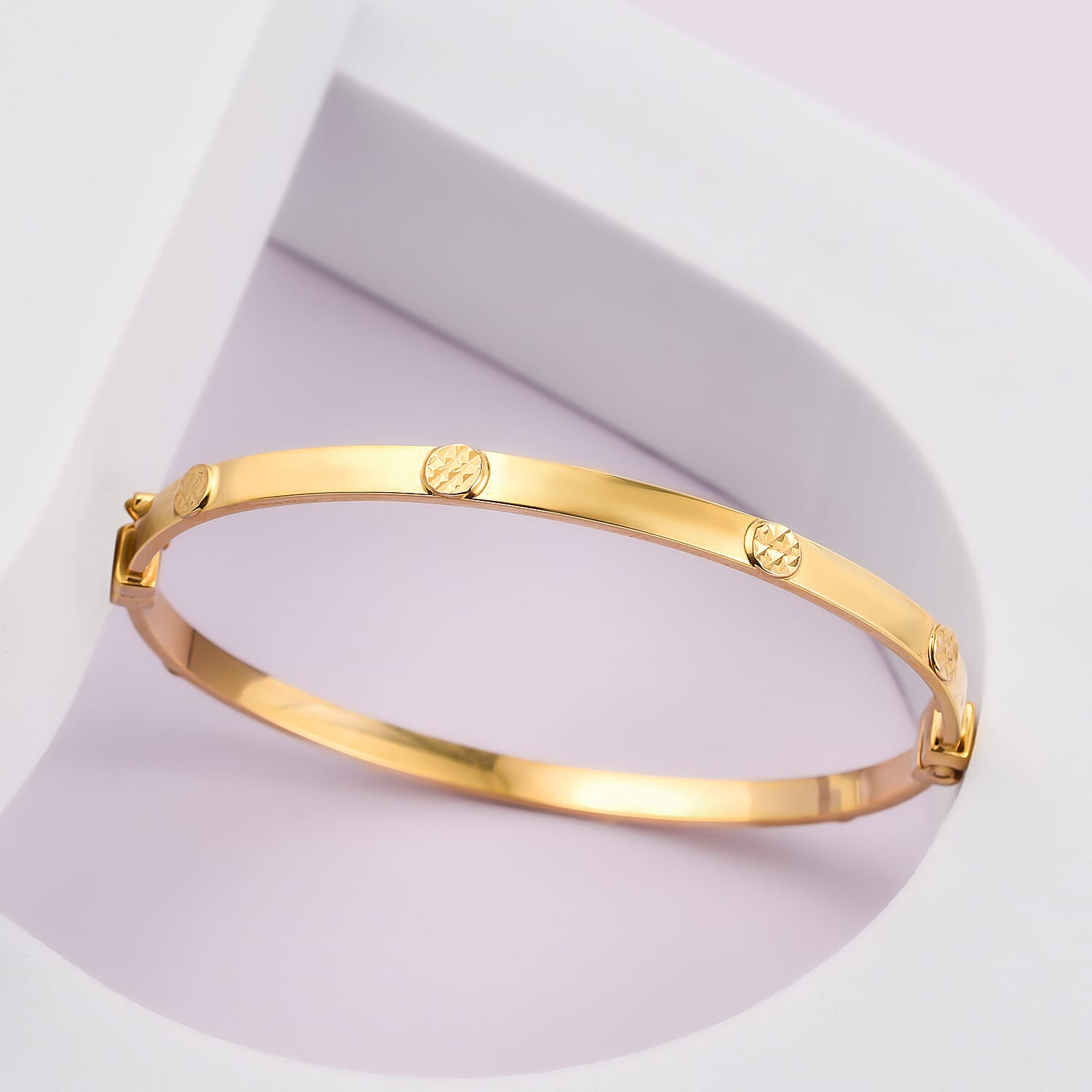 Maestro Collection - Designer Inspired 9K Yellow Gold Bangle