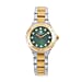 William Hunt Miyota Japanese Movement Moissanite Studded Blue Dial Water Resistant Watch with Silver Chain Strap