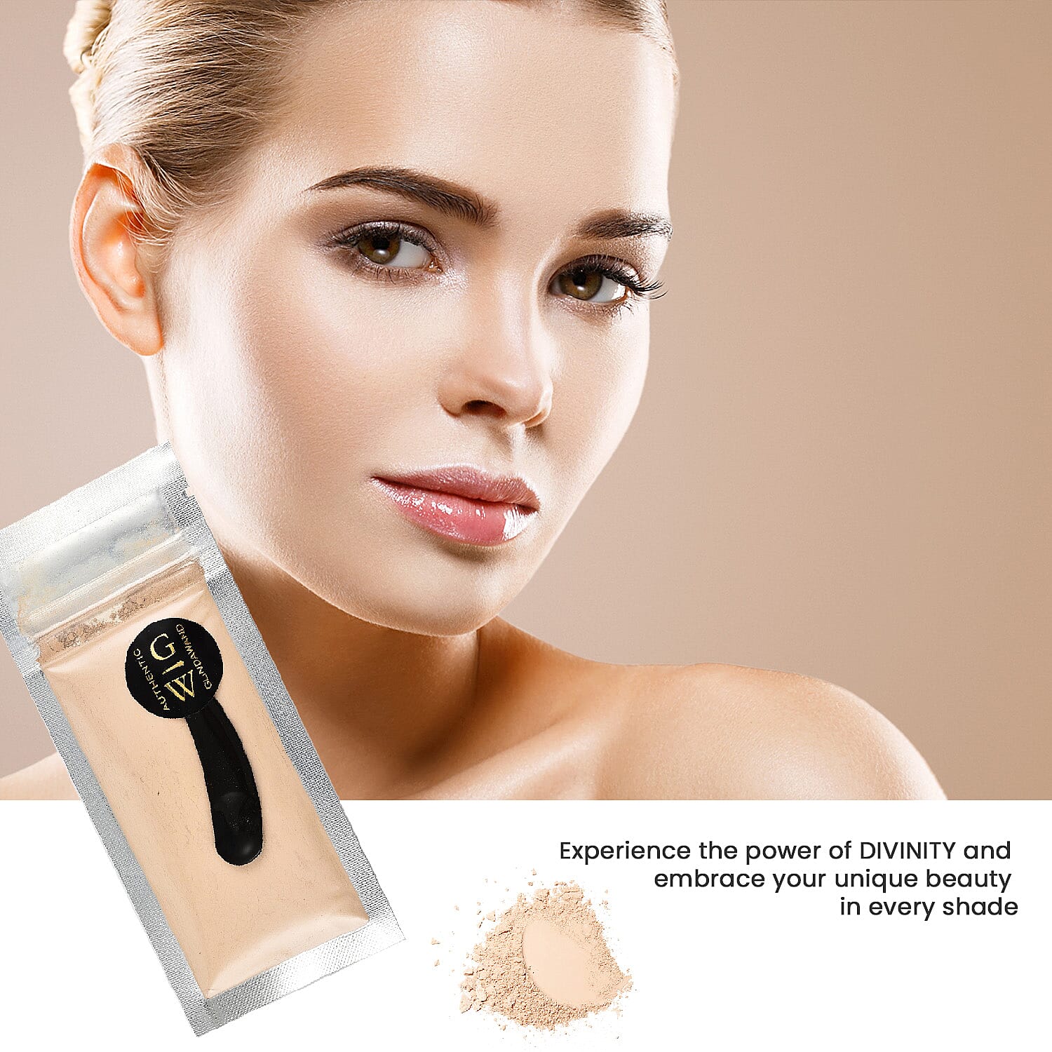 GlindaWand- DIVINITY Foundation Refill Pouch - French Beige (10g)