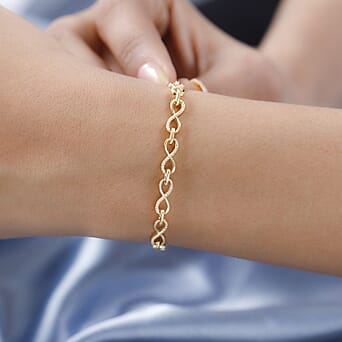 https://tjcuk.sirv.com/Products/75/2/7525324/Infinity-Link-Bracelet-Size-6.5-with-Extender-in-Gold-Plated-Sterling-_7525324_1.jpg?w=342&h=342