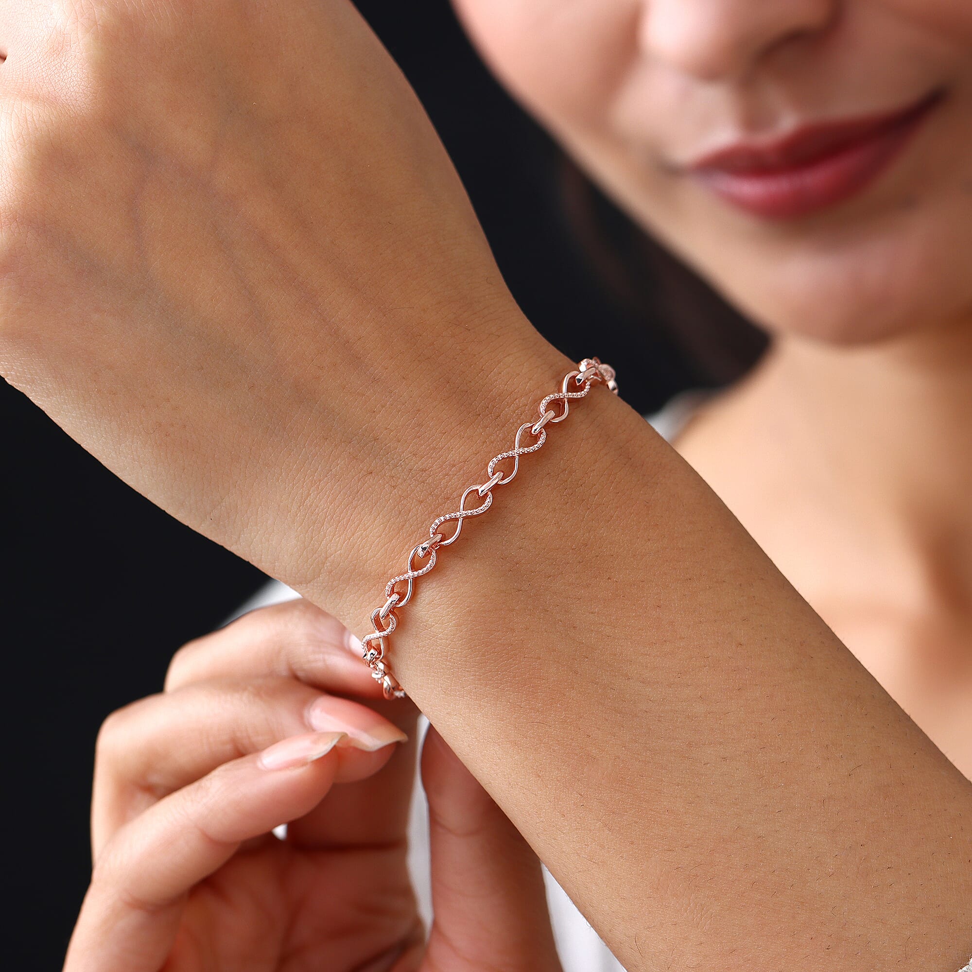 Infinity Knot Bracelet in Sterling Silver