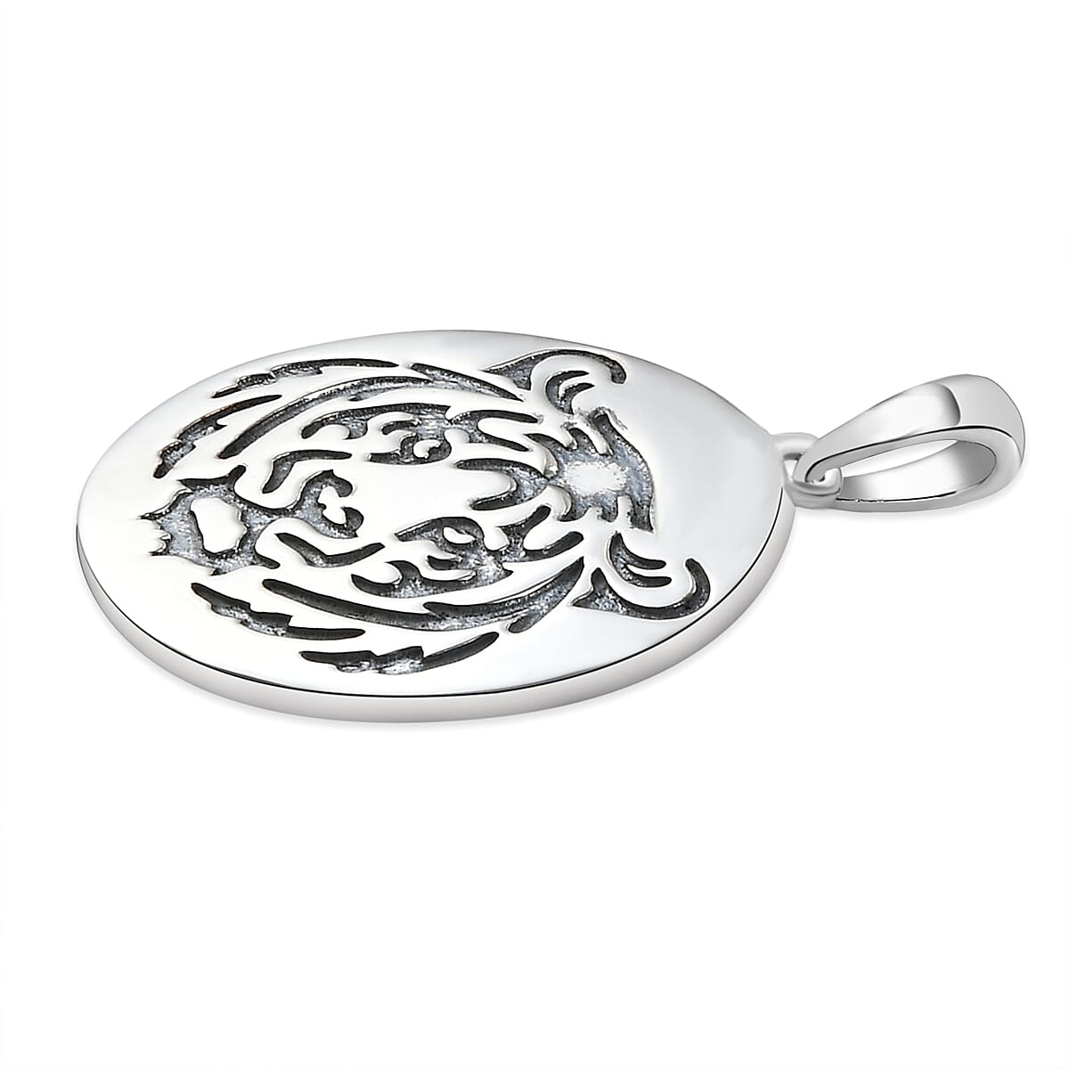 Sterling Silver Tiger Pendant, Silver Wt. 6.62 Gms