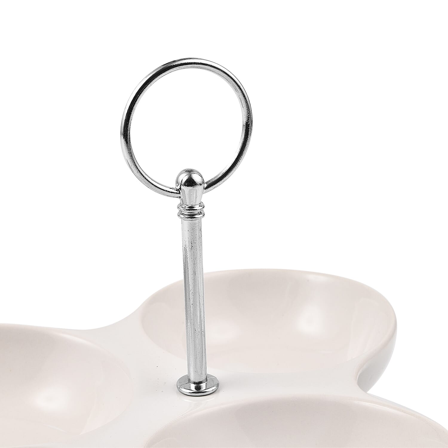 Serving Dish with 3 Sections (Size 17x12 cm)