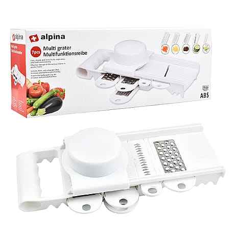 Alpina (7pcs) 5-in-1 Multi Grater & Vegetable Slicer Julienne with Stainless Steel 5 Blade