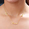 14K Gold Overlay Sterling Silver Fancy Necklace (Size - 18)