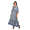 Closeout Deal Placement Printed Maxi Dress