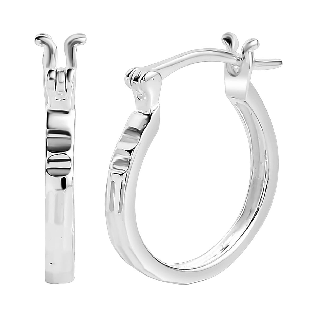 Closeout-Sterling Silver Full Hoop Earrings